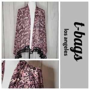 T Bags Los Angeles tasseled swing cover‎ up